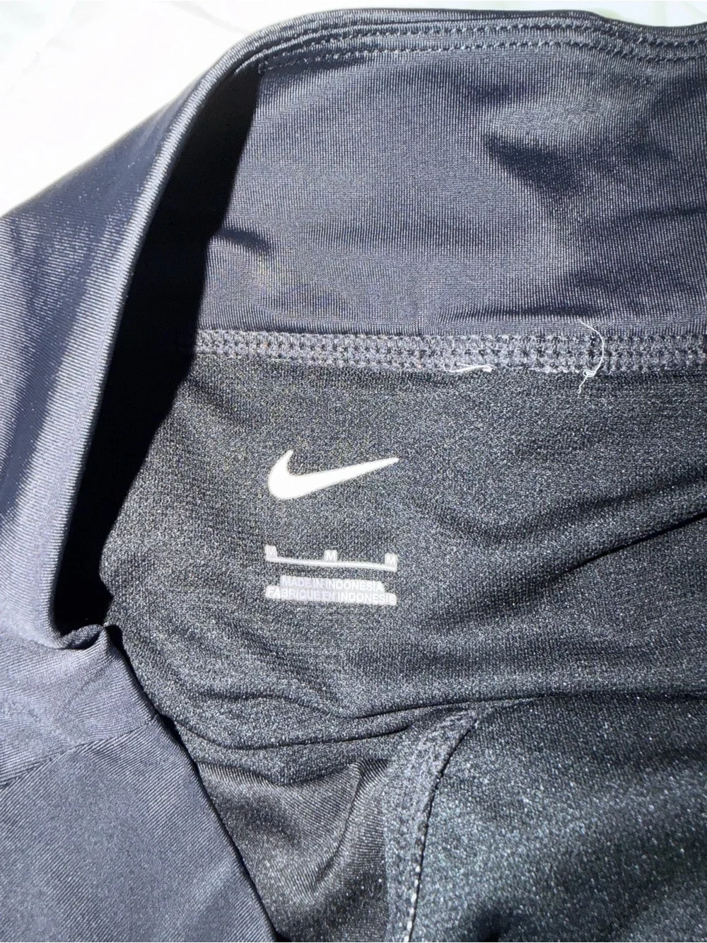 Nike Women's Black Athletic Running Shorts with Swoosh